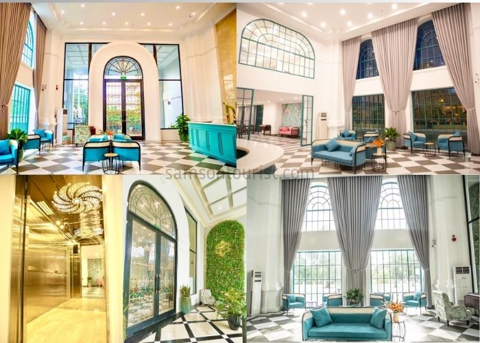 Không gian sảnh chờ khách sạn anna hotel sầm sơn