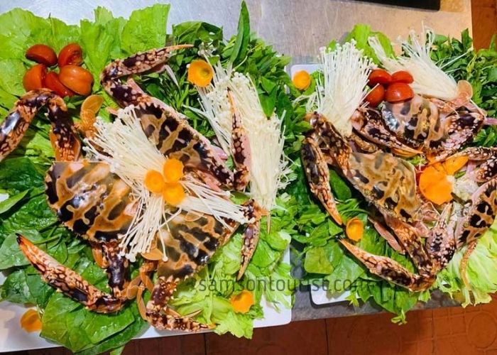 Menu hải sản tươi ngon