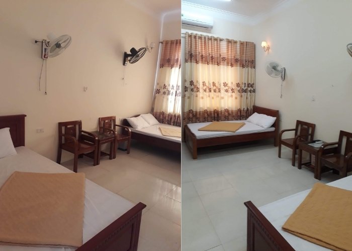 Phòng 2 giường tại Khách sạn Binh Đoàn Quyết Thắng