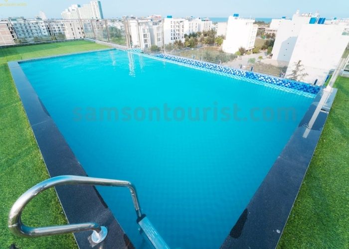 Bể bơi đẹp trên tầng thượng 