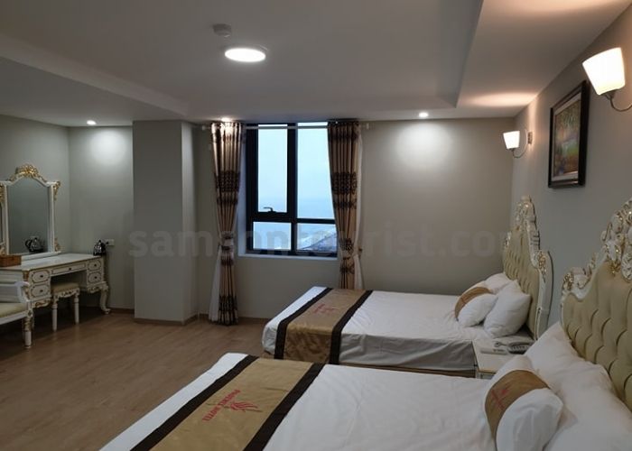 Phòng đều có view của sổ nhìn ra biển