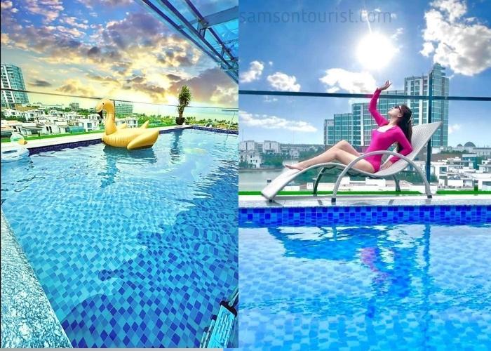 Bể bơi vô cực trên tầng thượng