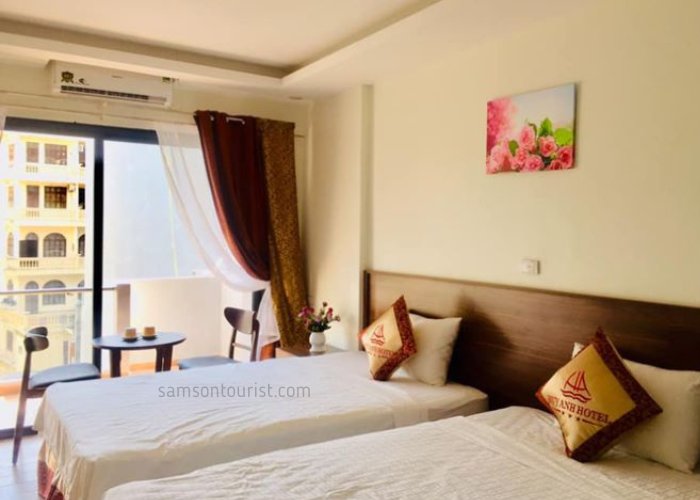 Không gian phòng nghỉ cao cấp của Khách sạn Huy Anh Sầm Sơn