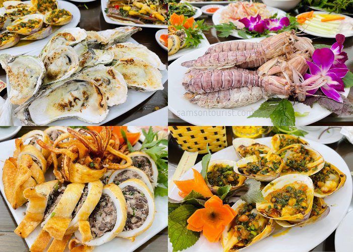 Menu đa dạng phong phú