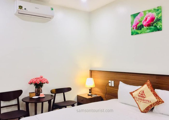Mỗi phòng của Khách sạn Huy anh Sầm Sơn đều được thiết kế nội thất tỉ mỉ