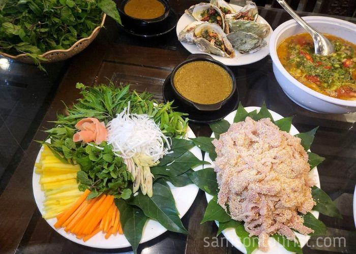 Món ăn đặc sắc tại nhà hàng sản Sầm Sơn