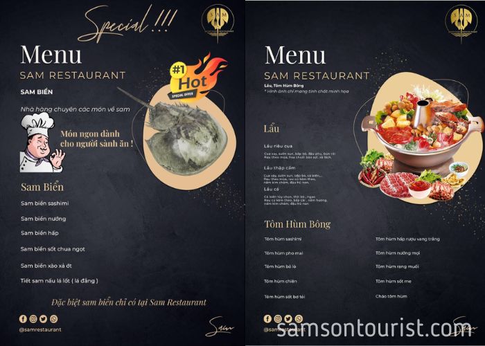 Tham khảo một vài món hải sản Sầm Sơn ngon tại nhà hàng