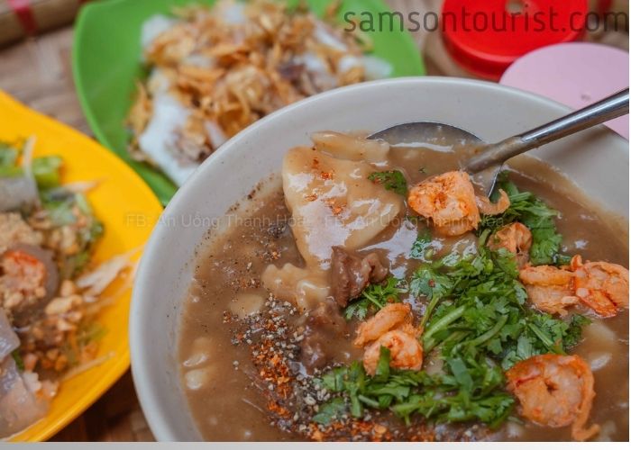 Món cháo canh có hương vị cực kì hấp dẫn thực khách