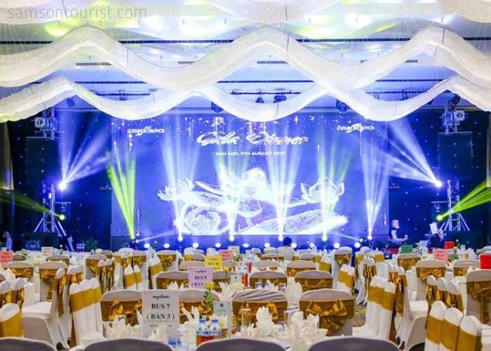 Không gian hội nghị trang bị đầy đủ tiện ích tại khách sạn Dragon Style 4 Sao Sầm Sơn Có Bể Bơi