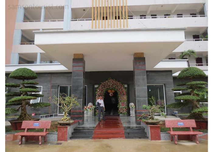 Mặt tiền của khách sạn Bộ Tài chính Sầm Sơn