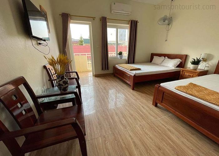 Phòng nghỉ hiện đại và tiện ích của khách sạn Elena Sầm Sơn