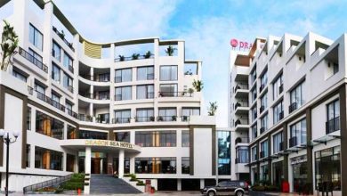Toàn cảnh khách sạn 4 sao Sầm Sơn có bể bơi Dragon Sea Hotel