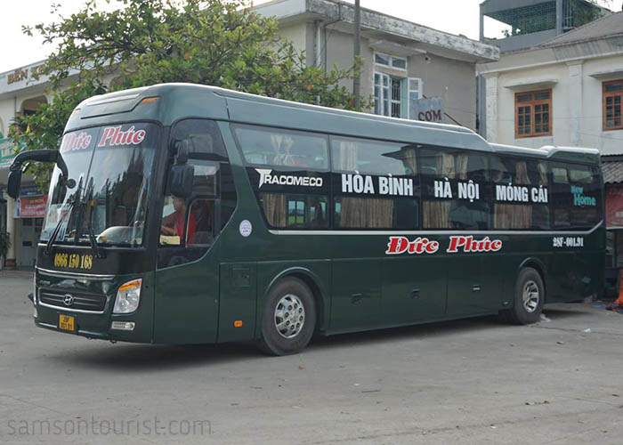 Xe khách Sầm Sơn Quảng Ninh cỡ lớn của hãng Đức Phúc